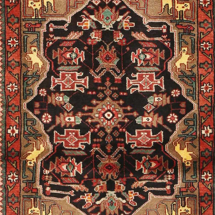 Traditional Saffron Red Persian Rug, tr2711