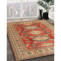 Traditional Metallic Gold Persian Rug, tr2712