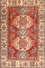 Machine Washable Traditional Red Rug, wshtr2713