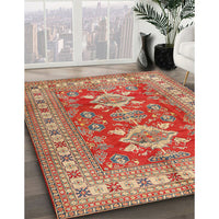 Traditional Red Geometric Rug, tr2715