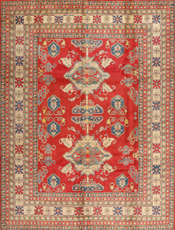 Machine Washable Traditional Red Rug, wshtr2715
