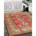 Machine Washable Traditional Sand Brown Rug in a Family Room, wshtr2716