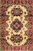 Traditional Fire Brick Red Geometric Rug, tr2719