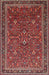 Machine Washable Traditional Dark Almond Brown Rug, wshtr271