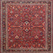 Square Traditional Dark Almond Brown Persian Rug, tr271