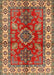 Traditional Copper Green Geometric Rug, tr2721