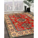Machine Washable Traditional Brass Green Rug in a Family Room, wshtr2721