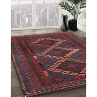 Traditional Saffron Red Persian Rug, tr2722