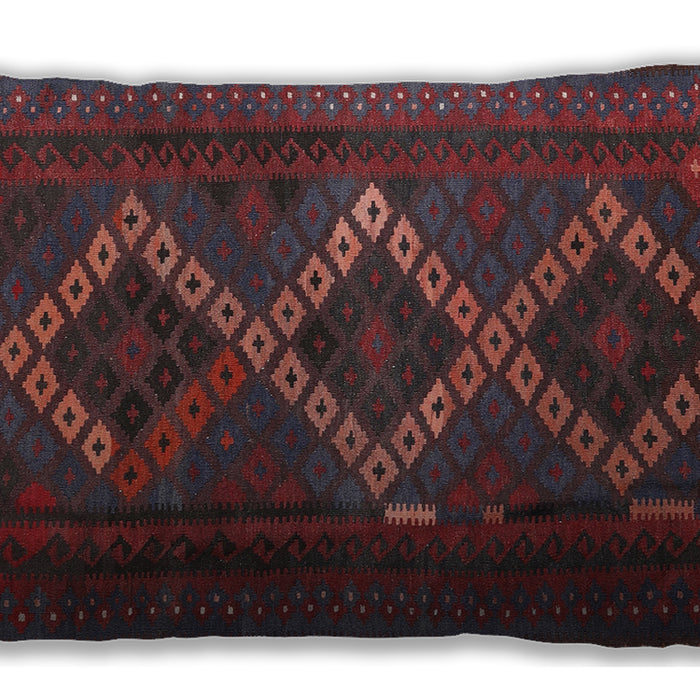 Traditional Classic Rectangular Saffron Red Lumbar Throw Pillow, 13 inch by 19 inch, lbtr2722
