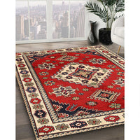 Traditional Red Geometric Rug, tr2723