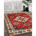 Machine Washable Traditional Tomato Red Rug in a Family Room, wshtr2723