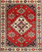 Machine Washable Traditional Tomato Red Rug, wshtr2723