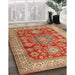 Traditional Red Persian Rug in Family Room, tr2724