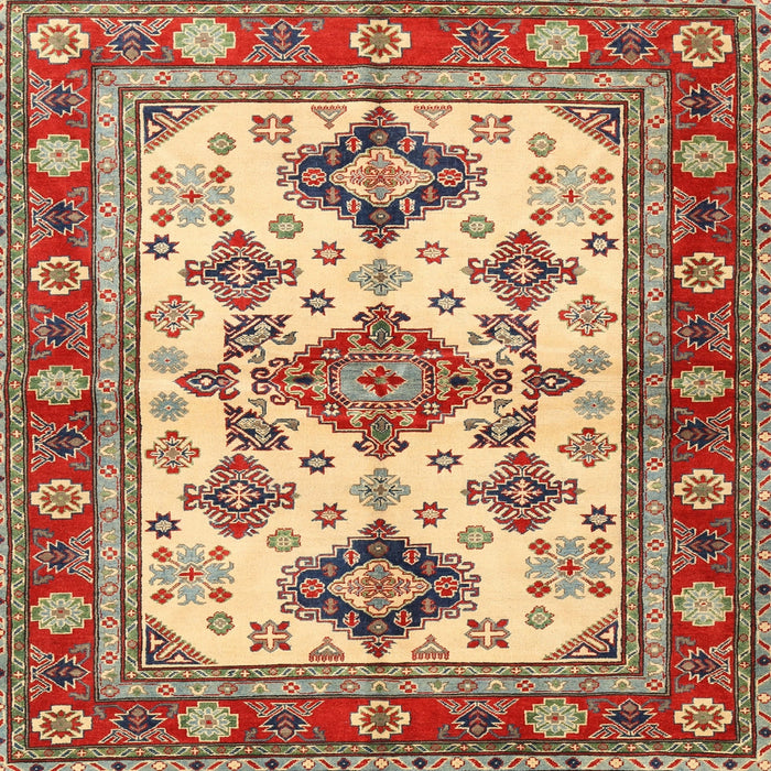 Square Traditional Fire Brick Red Persian Rug, tr2725