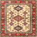 Square Traditional Fire Brick Red Persian Rug, tr2725