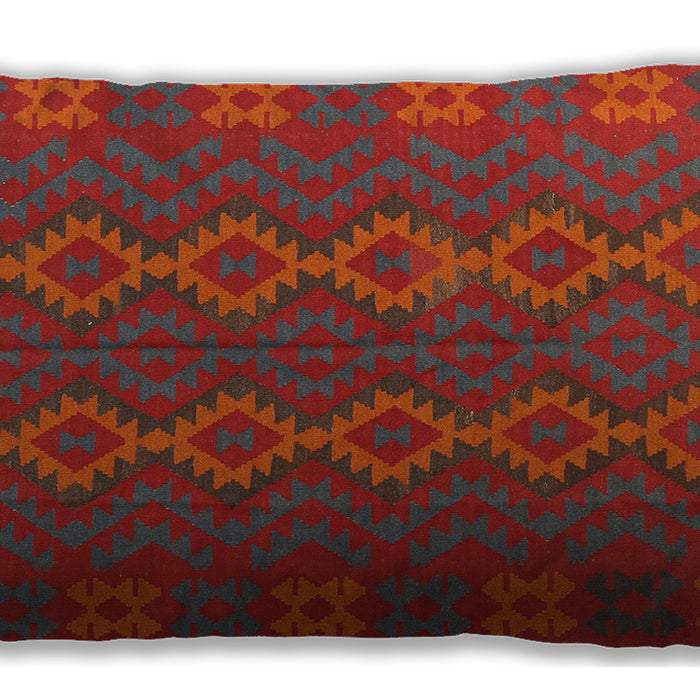 Traditional Classic Rectangular Chestnut Brown Lumbar Throw Pillow, 13 inch by 19 inch, lbtr2727