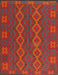 Traditional Chestnut Brown Southwestern Rug, tr2727