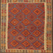 Square Traditional Red Southwestern Rug, tr2728