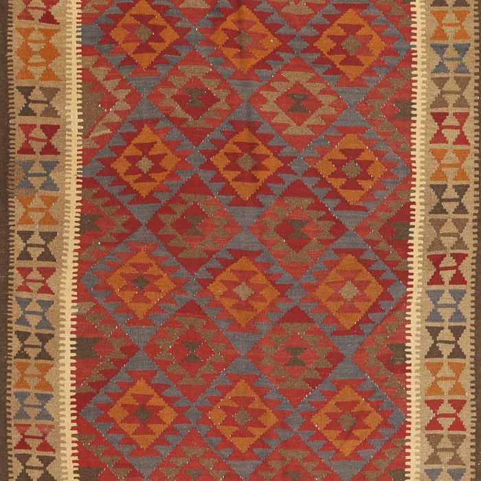 Machine Washable Traditional Red Rug, wshtr2728