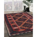 Machine Washable Traditional Chestnut Brown Rug in a Family Room, wshtr2729