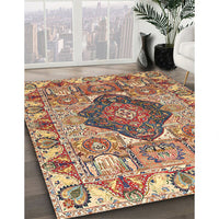 Traditional Sandy Brown Animal Rug, tr272