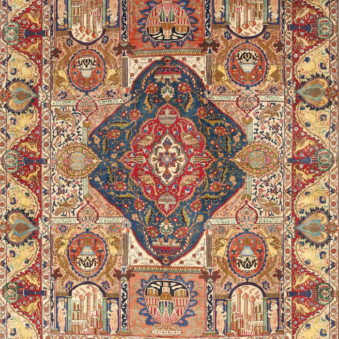 Traditional Sandy Brown Animal Rug, tr272