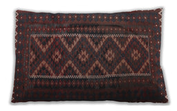 Traditional Classic Rectangular Rosy-Finch Purple Lumbar Throw Pillow, 13 inch by 19 inch, lbtr2730