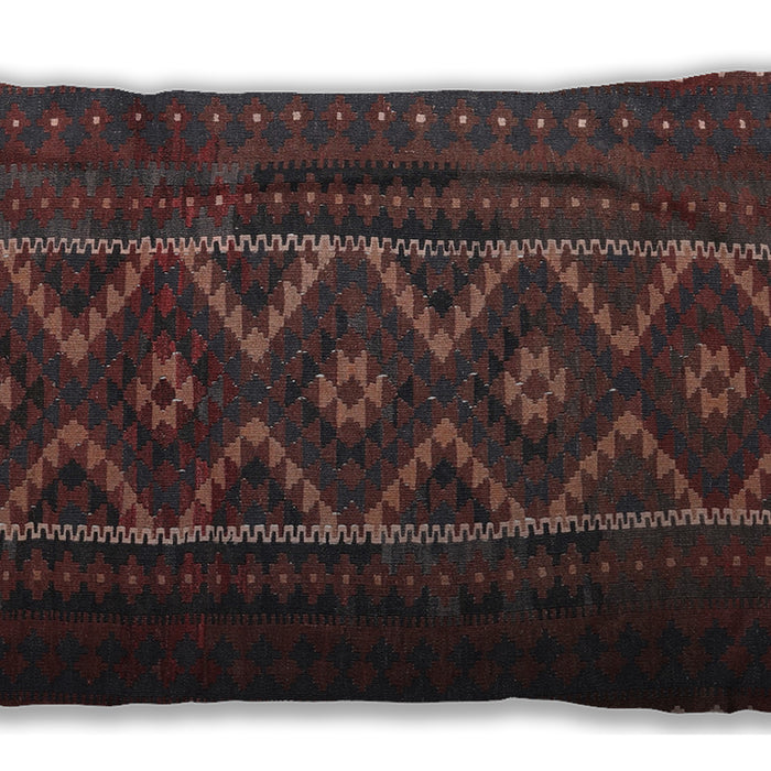 Traditional Classic Rectangular Rosy-Finch Purple Lumbar Throw Pillow, 13 inch by 19 inch, lbtr2730