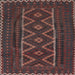 Square Traditional Rosy Purple Southwestern Rug, tr2730