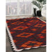 Traditional Red Southwestern Rug in Family Room, tr2731