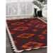 Machine Washable Traditional Tomato Red Rug in a Family Room, wshtr2731
