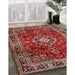 Machine Washable Traditional Orange Salmon Pink Rug in a Family Room, wshtr2732