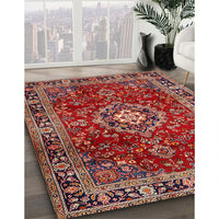 Traditional Orange Salmon Pink Persian Rug, tr2732