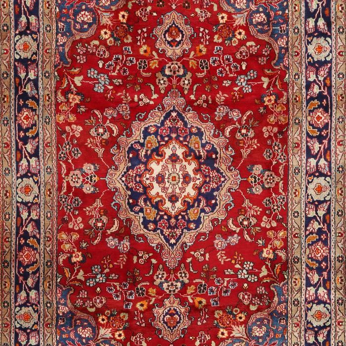 Machine Washable Traditional Orange Salmon Pink Rug, wshtr2732