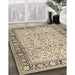 Machine Washable Traditional Brown Rug in a Family Room, wshtr2734