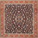 Square Traditional Red Persian Rug, tr2735