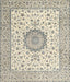 Traditional Sage Green Medallion Rug, tr2736