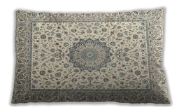 Traditional Classic Rectangular Sage Green Lumbar Throw Pillow, 13 inch by 19 inch, lbtr2736