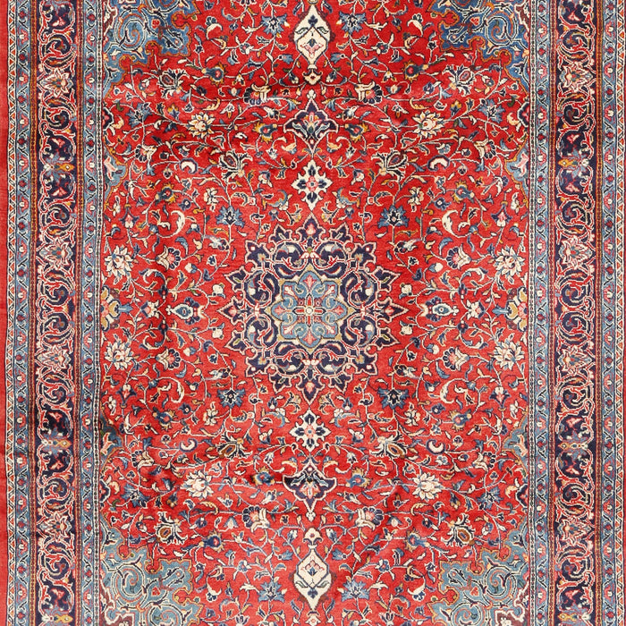 Machine Washable Traditional Red Rug, wshtr2737