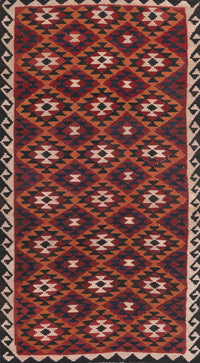 Machine Washable Traditional Saffron Red Rug, wshtr2738