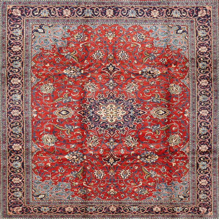 Square Traditional Camel Brown Persian Rug, tr2739