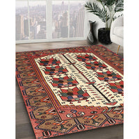 Traditional Saffron Red Persian Rug, tr273