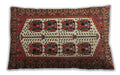 Traditional Classic Rectangular Saffron Red Lumbar Throw Pillow, 13 inch by 19 inch, lbtr273