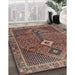 Machine Washable Traditional Camel Brown Rug in a Family Room, wshtr2740