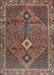 Machine Washable Traditional Camel Brown Rug, wshtr2740