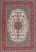 Traditional Tan Brown Medallion Rug, tr2741