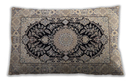 Traditional Classic Rectangular Desert Sand Beige Lumbar Throw Pillow, 13 inch by 19 inch, lbtr2742