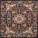 Square Traditional Red Medallion Rug, tr2744