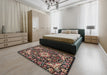 Traditional Red Medallion Rug in a Bedroom, tr2744