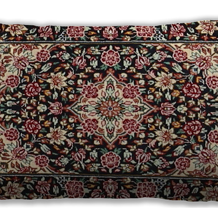 Traditional Classic Rectangular Red Lumbar Throw Pillow, 13 inch by 19 inch, lbtr2744